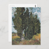 Cypress Trees by Van Gogh Postkarte (Vorne/Hinten)