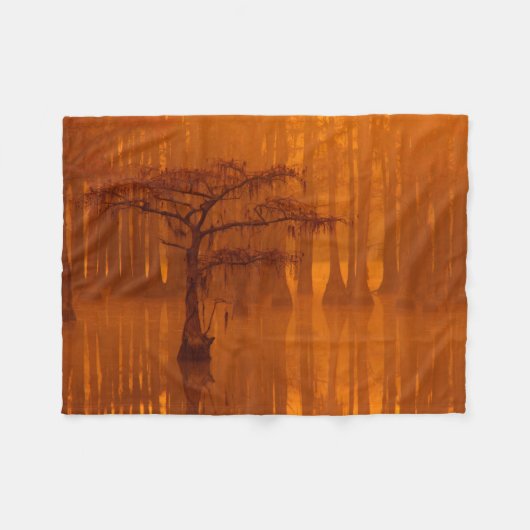 Cypress Trees | George Smith Staat Park Fleecedecke (Vorderseite (Horizontal))