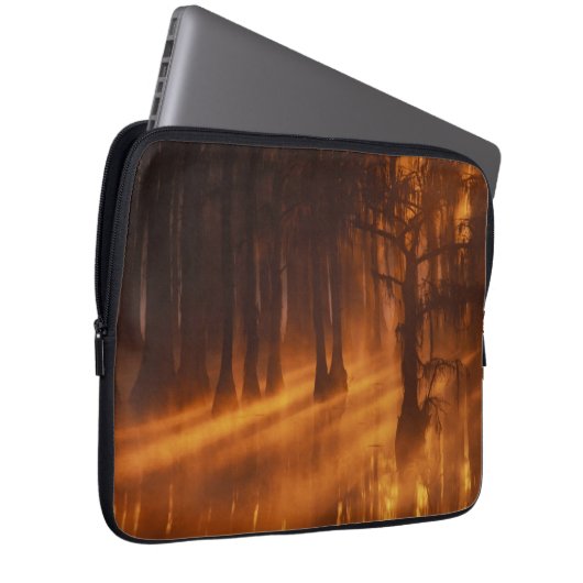 Cypress Trees | George Smith Staat Park Laptopschutzhülle (Vorne Rechts)