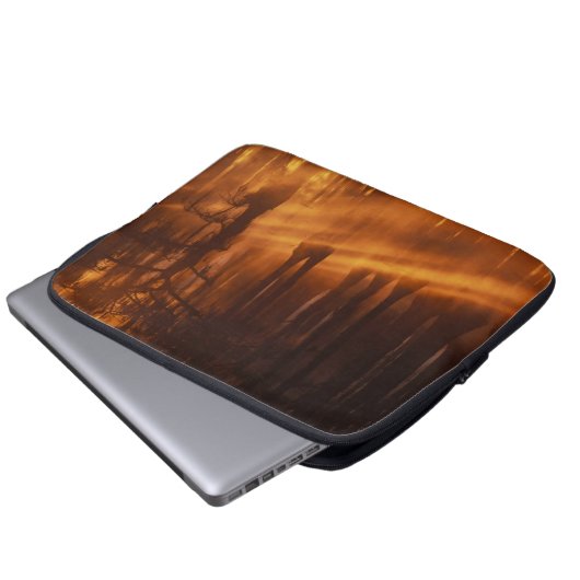 Cypress Trees | George Smith Staat Park Laptopschutzhülle (Vorne Knopf)