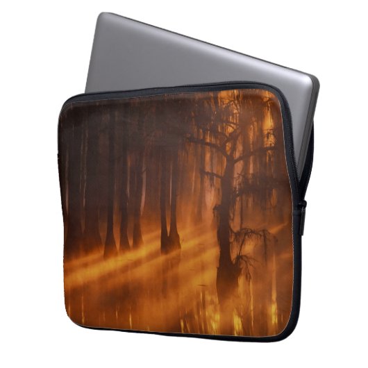 Cypress Trees | George Smith Staat Park Laptopschutzhülle (Vorderseite Links)