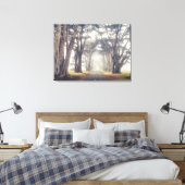 Cypress-Tunnel in Nebel Leinwanddruck (Insitu (Schlafzimmer))