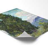 Cypresse von Van Gogh Poster (Ecke)