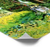 Cypressen mit zwei Frauen Van Gogh Fine Art Poster (Ecke)