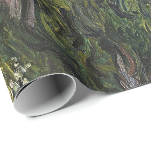 Cypressen von Van Gogh Gemälde Art Geschenkpapier (Rolleneckpunkt)