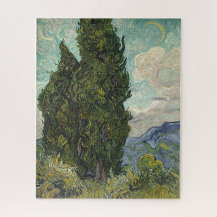 Cypressen von Van Gogh Gemälde Art Puzzle
