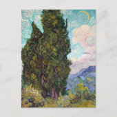 Cypresses Crescent Moon Vincent van Gogh Postkarte (Vorderseite)