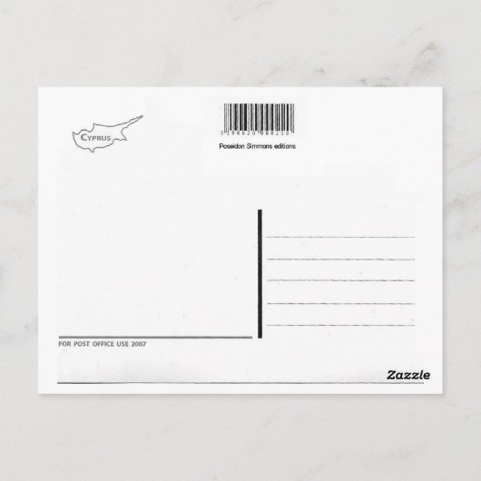 Cyprus Brücken Postkartenbrücke Kelefos trimiklini Postkarte (Rückseite)