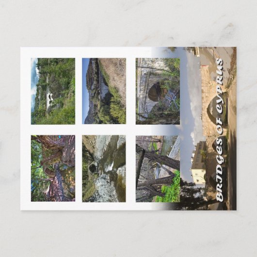 Cyprus Brücken Postkartenbrücke Kelefos trimiklini Postkarte (Vorderseite)