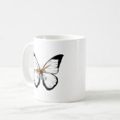 Cyprus Butterfly Flag Kaffeetasse (Vorderseite Links)