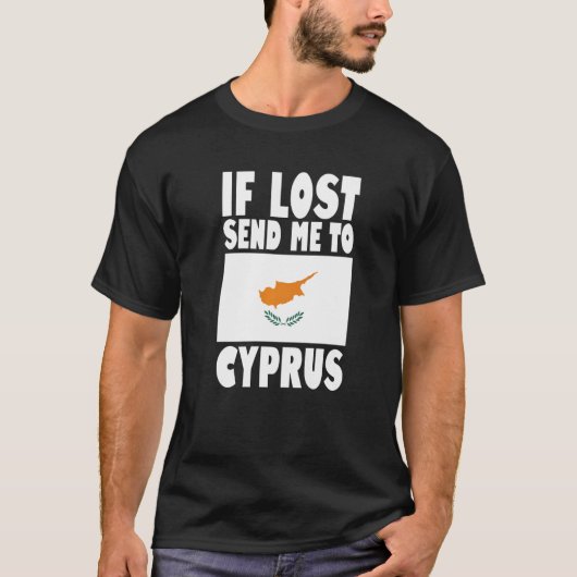 Cyprus Flag Design If lost send me to Cyprus Prem T-Shirt (Vorderseite)
