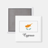 Cyprus Flag Design Magnet (Vorderseite/Rückseite)