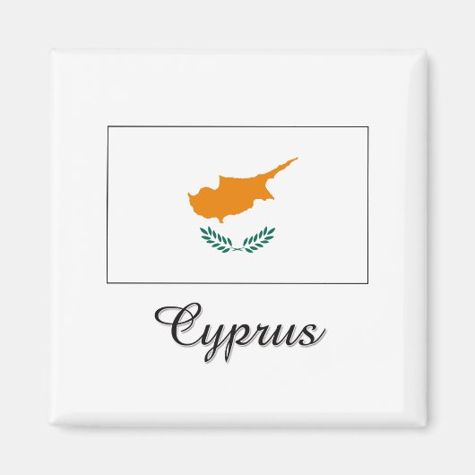 Cyprus Flag Design Magnet (Vorne)