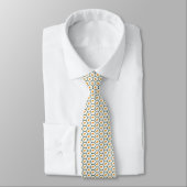 Cyprus Flag Honeycomb Tie Krawatte (Gebunden)