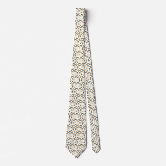 Cyprus Flag Honeycomb Tie Krawatte (Vorderseite)