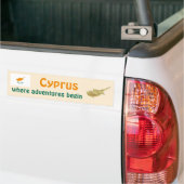 Cyprus Flag + Map Autoaufkleber (Auf Lkw)