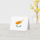 Cyprus Flag Notecard Karte (Gelbe Blume)