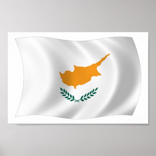 Cyprus Flag Poster Print (Vorne)