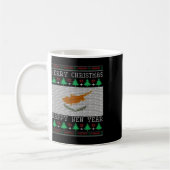 Cyprus Flag Ugly Christmas Kaffeetasse (Links)