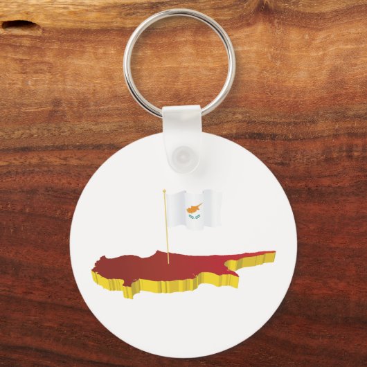 Cyprus Map Schlüsselanhänger (Vorderseite)