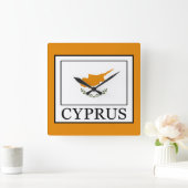 Cyprus Quadratische Wanduhr (Zuhause)
