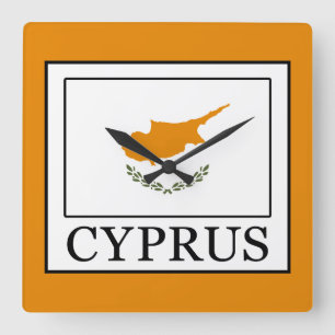 Cyprus Quadratische Wanduhr