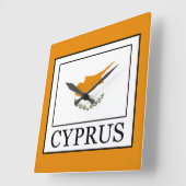 Cyprus Quadratische Wanduhr (Winkel)