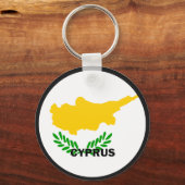 Cyprus Roundel Quality Flag Schlüsselanhänger (Vorderseite)