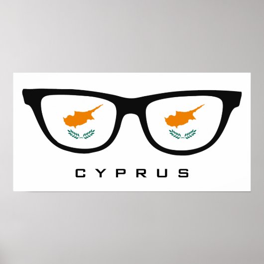 Cyprus Shades Custom Text & Color Poster (Vorne)