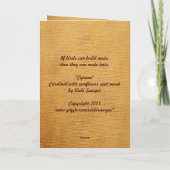 Cyrano der Kardinal-Karte Karte (Rückseite)