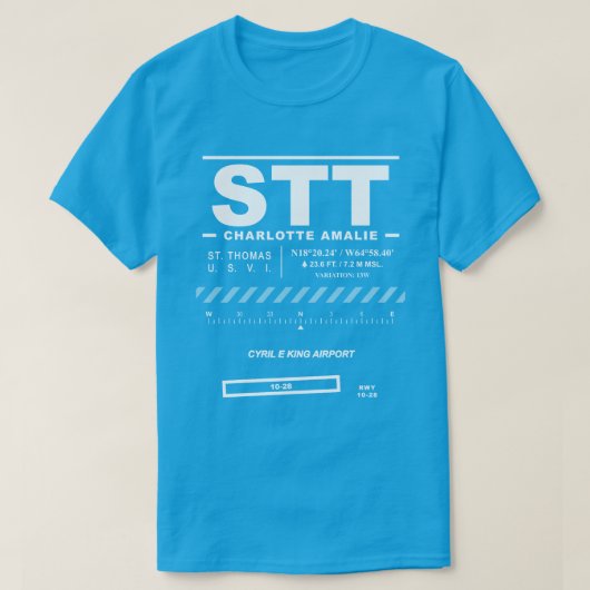 Cyril E. King Airport STT T - Shirt (Design vorne)