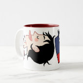 Cyril-Kuss-Tasse Zweifarbige Tasse (Vorderseite Links)