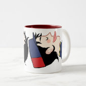 Cyril-Kuss-Tasse Zweifarbige Tasse (VorderseiteRechts)