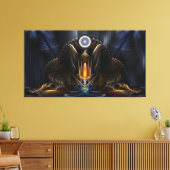 Cyritous, der Tempel des Orbs von Karinos Leinwanddruck (Insitu (Wohnzimmer))