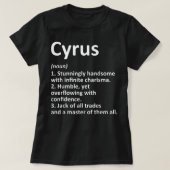 CYRUS Definition Personalisiert Name Funny Birthda T-Shirt (Design vorne)