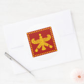 Cyrus die große Standardflagge Runder Aufkleber (Umschlag)