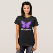 Cystic Fibrosis Awareness Month Purple Ribbon Butt T-Shirt (Vorne ganz)