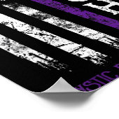 Cystic Fibrosis Kämpfer Us Flagge Poster (Ecke)