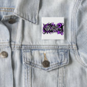 Cystische Fibrose Hope Garden Ribbon Button (Beispiel)
