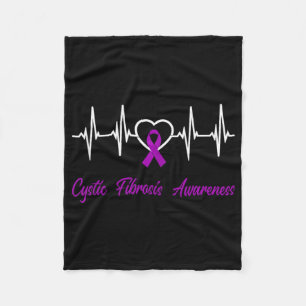 Cystische Fibrose Sensibilisierung Heartbeat Liebe Fleecedecke