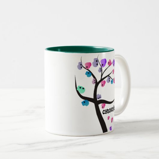 Cytologist-Geschenk-einzigartiger Baum mit Zweifarbige Tasse (VorderseiteRechts)