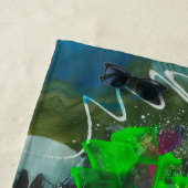 Cyuberpunk Abstract 2 Strandtuch (Beispiel)