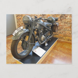 CZ-1935 Militär-Vintage-Motorrad Postkarte