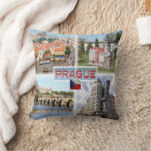 CZ Prag - Burg Rathaus - Karlsbrücke Kissen (Decke)