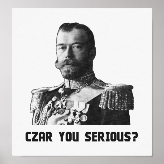 Czar Nicholas II - Zar Sie ernst? Poster (Vorne)