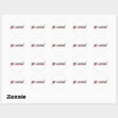 Czarnina got? Flagge Runder Aufkleber (Blatt)