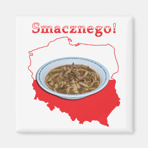 Czarnina Smacznego Polnische Karte Magnet
