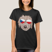 Czech Flag Bedlington Terrier Dog Czech Republic P T-Shirt (Vorderseite)