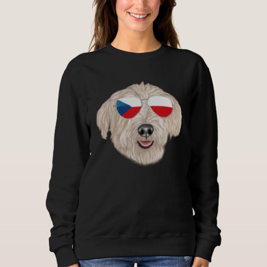 Czech Flag Glen of Imaal Terrier Dog Czech Republi Sweatshirt (Vorderseite)