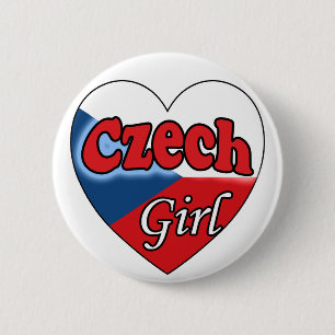 Czech Girl Button